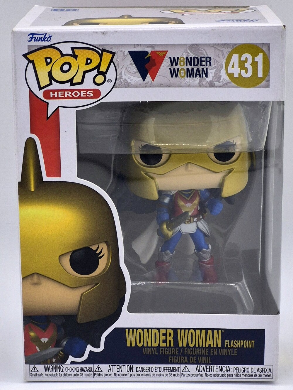 🌈 Funko Pop Wonder Woman Flashpoint #431 DC Comics Vinyl Figure